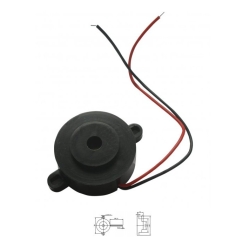 Buzzer ciągły 12V czarny